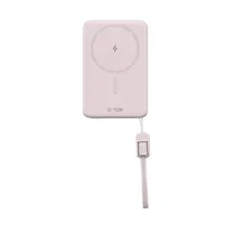 Carregador Portátil G-Tide Slim 01 - 5000MAH - USB-C/USB-C - Wireless - Rosa