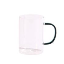 Taza de Vidrio Con Manija Verde 300ML