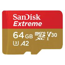 Cartao de Memoria Micro SD Sandisk Extreme Action 64GB 170MBS - SDSQXAH-064G-GN6AA