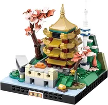 Blocos de Construção Wange City Microcosm Hu Bei - 3100 (338 Peças)