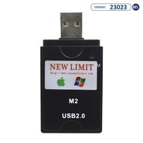 Leitor Cartao de Memoria USB New Limit Red Bridge RB-539 - Preto