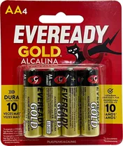 Pilha Eveready Gold Alcalina AA (4 Unidades)