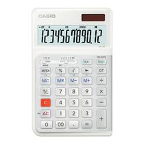 Calculadora Casio JE-12E-We 3 Ergonomic de 12 Digitos Solar/Bateria - White