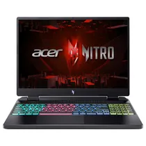 Notebook Gamer Acer Nitro 16 AN16-41-R148 AMD Ryzen 5 7640HS Tela Wuxga 16" / 8GB de Ram / 512GB SSD / Geforce RTX4050 6GB - Obsidian Preto (Ingles)