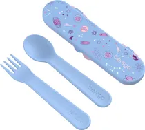 Kit Talher Bentgo Kids Utensil Set - Bgkdutpl-GLX Lavender Galaxy