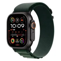 Apple Watch Ultra 2 MX4T3QA/A Celular + GPS Caixa Titânio Preto 49MM - Loop Alpine Verde