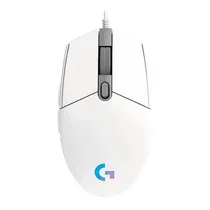 Mouse Gamer Logitech G203 Lightsync 910-005794 8000 Dpi USB RGB - Branco