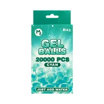 Municiones de Hidrogel Gel Balls M2-6D Cyan 20.000 Unidades