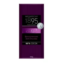 Barra Chocolate Weinrich 1895 Amargo 92% Cacau 100G