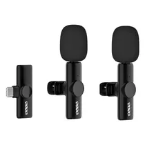 Microfone Lapela Satellite A-MK231 USB-C Sem Fio para Smartphone - 2 Unidades  Microfone L...