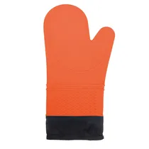 Luva de Silicone Laranja Con Forro de Tecido 35CM X 18CM