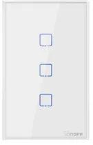 Interruptor de Parede Smart Sonoff T2US3C Wi-Fi 2V - White