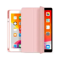 Capa / Protetor para Tablet iPad 10.2 4LIFE com Compartimento para Pencil - Rosa Claro