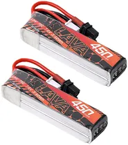 Bateria Betafpv Lava 2S 450 Mah 75C Séries (2 Peças)