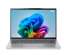 Notebook Acer Swift 14 Ai SF14-61T-R3U1, AMD Ryzen Ai 9 365 2.00HZ (5.00GHZ), 32GB Ram, 1TB SSD, Tela 14" Touch Wuxga (1920X1200) Ips, Windows 11 Home Copilot+ PC, Inglês, Pure Prata