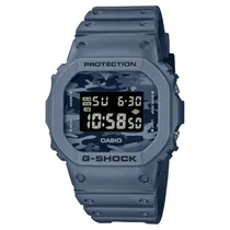 Relogio Unissex Digital Casio DW-5600CA-2 Azul Camuflado