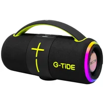 Speaker G-Tide SH80 50 Watts com Bluetooth/ Auxiliar/ USB/ NFC - Preto/ Verde