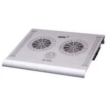Cooler para Notebook Midi MD-0063Z / 4 USB / com 2 Ventiladores / DV 5V - Prata