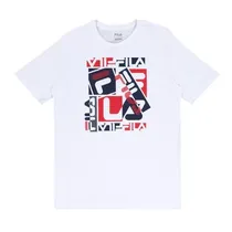 Camiseta Masculina Casual Fila Outline Logo