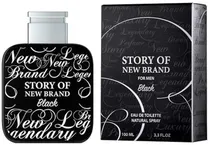 Perfume New Brand Story Of Black Edp 100ML - Masculino