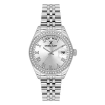 Relogio Analogico Feminino Daniel Klein DK.1.13867-1 Premium Ladies / Pulseira de Aço Inoxidável - Prata