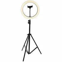 Lampada LED Anular Satellite A-MK04 Ring Linght 10" + Tripe
