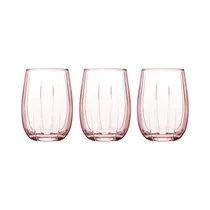 Set de Vasos Pasabahce Linka 420405 380ML Rosa 3 Piezas