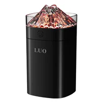 Mini Umidificador de Ar Luo LU-5515 / 400ML / Recarregavel - Preto