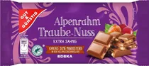 Chocolate Gut & Günstig Alpenrahm Traube Nuss - 100G