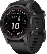 Relogio GPS Garmin Fenix 7S Pro Sapphire Solar 010-02776-13 - Titanio Cinza/Carbono