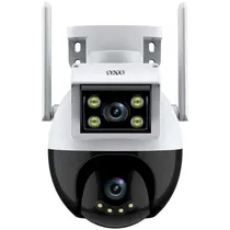 Câmera IP Satellite A-CAM008D 2 Lentes HD 4 MP/ 2 Antenas/ Wi-Fi/ Microsd - Branco/ Preto
