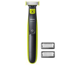 Barbeador Eletrico Philips Oneblade QP2521 - Recarregavel - Cinza e Verde