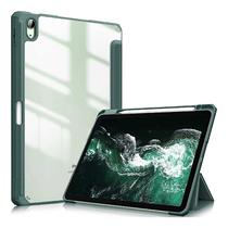 Capa para Tablet / iPad 10.9 4LIFE com Compartimento para Pencil - Transparente/Verde Oscuro