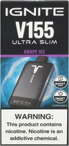 Vape Descartável Ignite V155 Grape Ice 15500 Puffs Ultra Slim