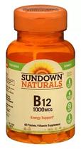 Sundown Naturals B12 1000 MCG 60 Capsulas