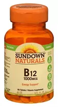 Sundown Naturals B12 1000 MCG 60 Cápsulas