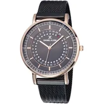 Relógio Analógico Daniel Klein Fiord DK11830-5 Masculino, Metal - Preto e Rosa Ouro