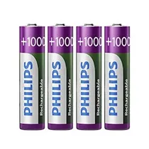 Pilhas Recarregável Philips AAA com 4 Pilhas / 1000MAH - R03B4RTU10/97