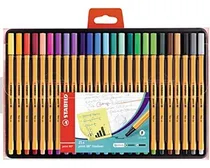 Marcador Stabilo Point 88 8825 - (25 Cores)