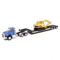 Cat 1/87 Semi Tractor With Lowboy 84415 CT660 44841