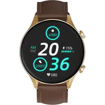 Relógio Smartwatch G-Tide R2 Pro - Ouro/Marrom