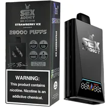 Vaper Descartável Sex Addict BY Dan Bilzerian S280 5% Nicotina 28000 Puffs - Strawberry Ice