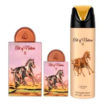 Kit Lattafa Pride Art Of Nature II - 3 Em 1 - Perfume Edp 100ML + Perfume Edp 20ML+ Desodorante 200ML
