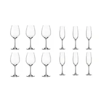 Set de Copas Bohemia Sarah 520ML + 260ML 12 Piezas