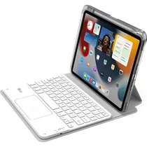 Estojo com Teclado Magnético 4LIFE FL109360CTG 360° para iPad 10.9/11 - Cinza