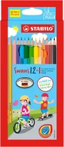 Lápis de Cor Stabilo Swans 1870/13 (12 + 1 Unidades)