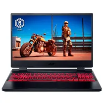 Notebook Gamer Acer Nitro 5 AN515-58-75NM Intel Core i7 12650H Tela Full HD 15.6" / 16GB de Ram / 1TB SSD / Geforce RTX4050 6GB - Obsidian Preto (Ingles)