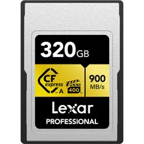 Memória Cfexpress Tipo A Lexar Professional Gold 900-800 MB/s 320 GB (LCAGOLD320G-Rneng)