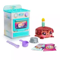 Moose Toys Figuras Hornito Cookeez Makery Party Treatz Con Peluche Interactivo Celeste Plastico Multicolor