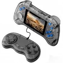 Console Portátil Game Box Q8 de 3" com 800 Jogos - Preto Transparente + Controle (Espanhol/Inglês)